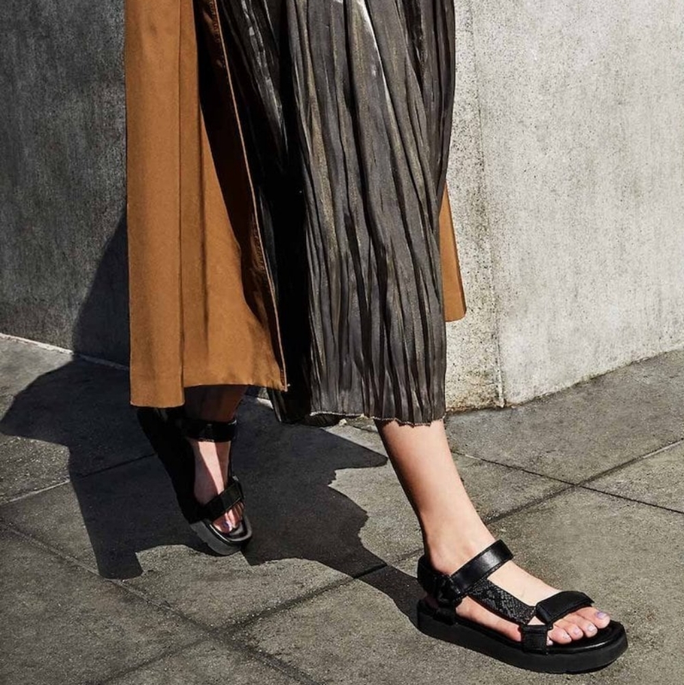 Vince Carver Leather Platform Sport Sandals NWT - Picture 2 of 15